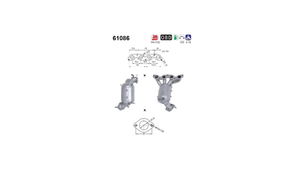 Katalysator – 61086 – (AS) v:1007569 Katalysator – 61086 – (AS) v:1007569