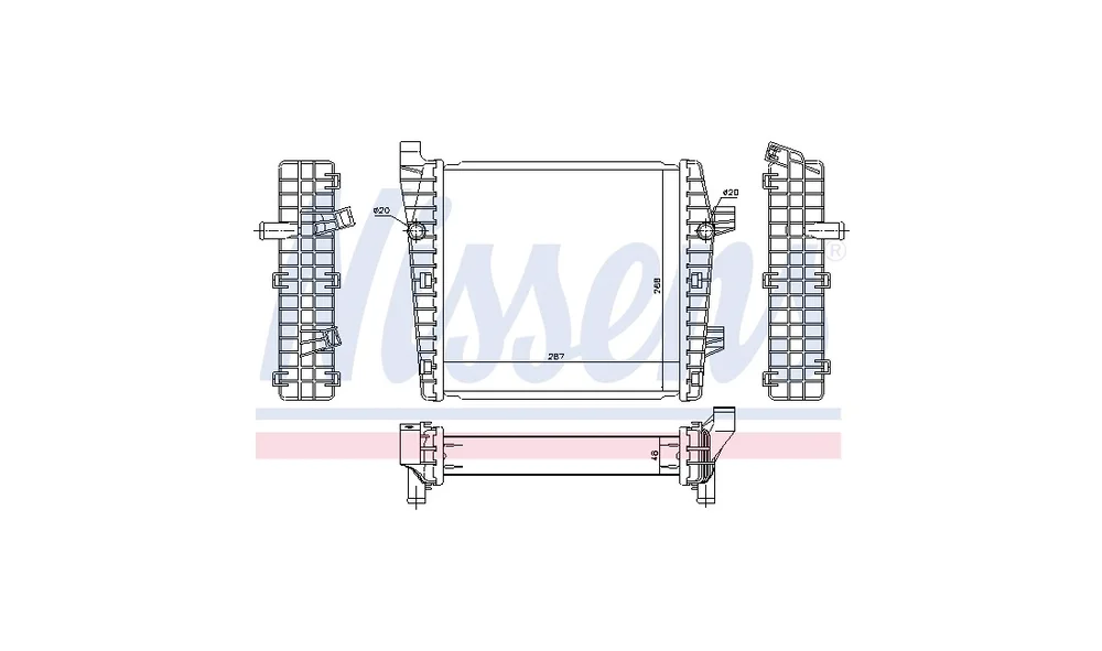 Lavtemperaturkjøler, intercooler 65320 ( v:6198384 Lavtemperaturkjøler, intercooler 65320 ( v:6198384