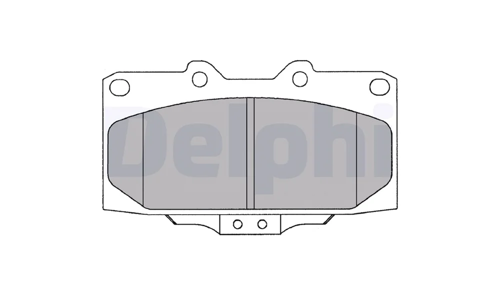 Bremsekloss Sett – LP1020 – (Delphi) v:3622271 Bremsekloss Sett – LP1020 – (Delphi) v:3622271