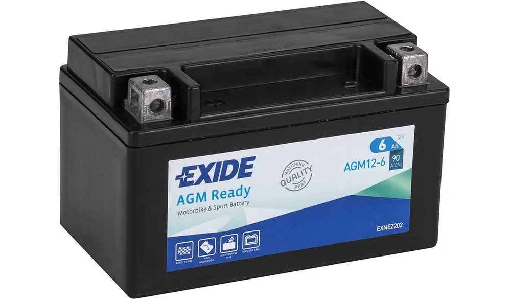 Batteri Exide 12V-6Ah AGM, Versus v:6971337