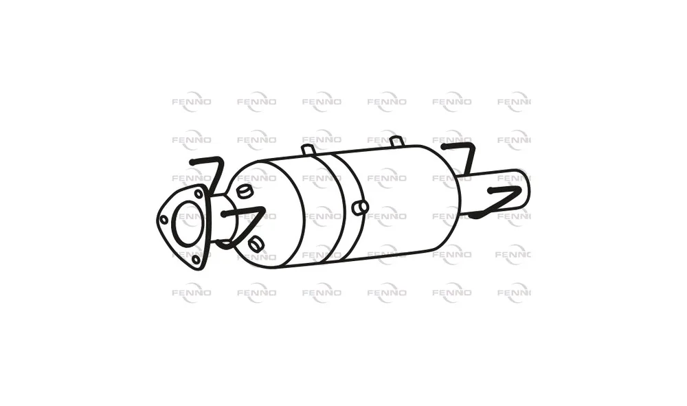 Sot-\/ Partikelfilter, Eksosanlegg P8813D v:1370562 Sot-\/ Partikelfilter, Eksosanlegg P8813D v:1370562