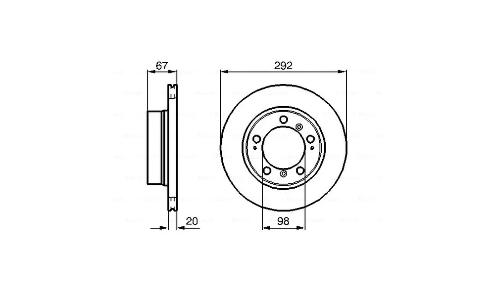 Bremseskive - 0 986 479 079 - (BOSCH) v:2264267