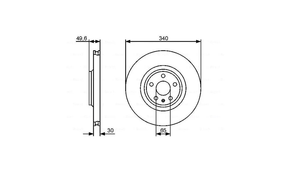 Bremseskive - 0 986 479 464 - (BOSCH) v:2091191