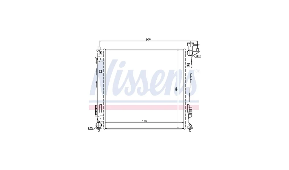 Radiator, Motorkjøling 67517 (Volmano) v:7266554