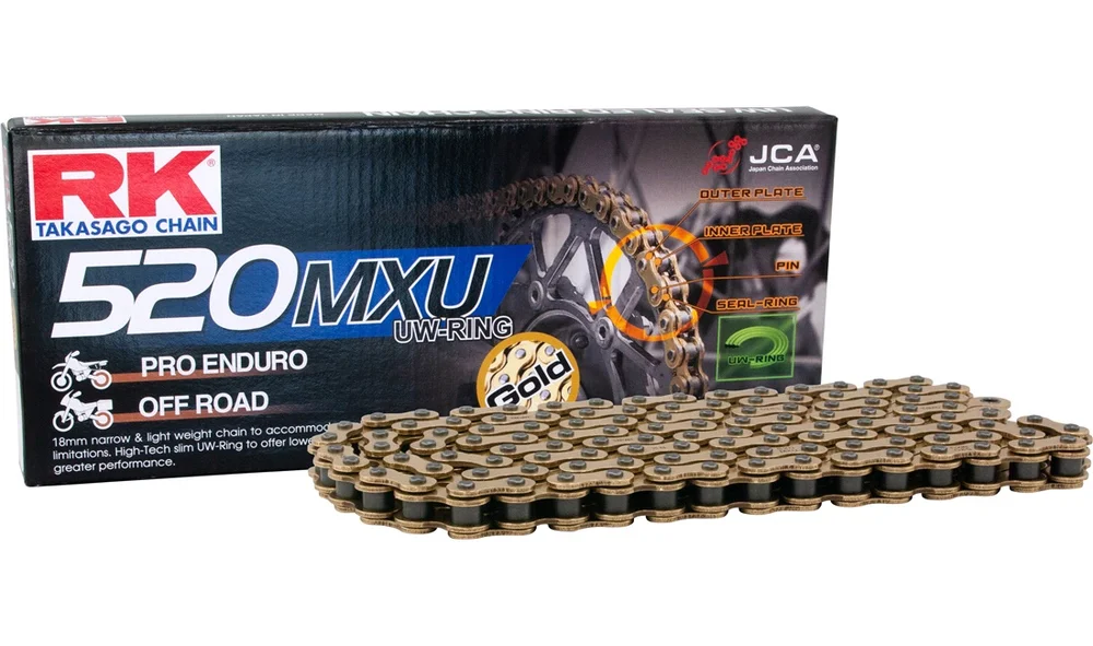 Kjede MX RK GB520MXU Gull UW-ring 118 le v:8433256