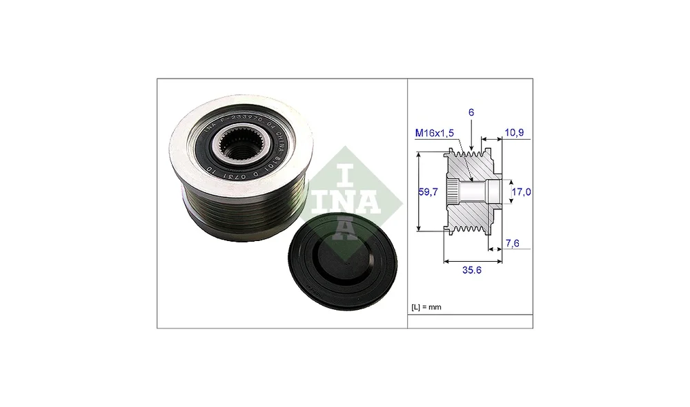 Generatortomgang – 535 0046 10 – (INA) v:7975319