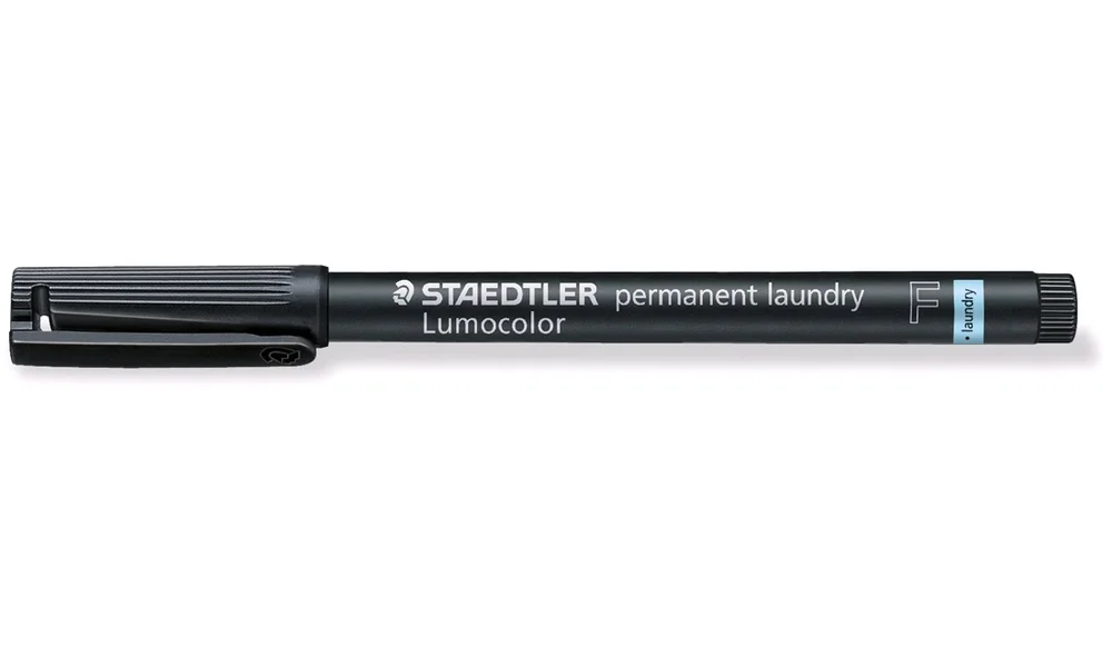 Permanent Cloth Marker svart Lumocolor v:5012314