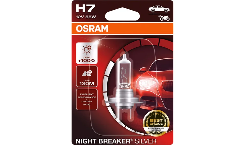 NightBreaker pære Silver +100 H7 v:316085