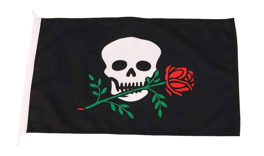 Stemningsflagg Pirat\/rose, 30×45 cm v:2341973