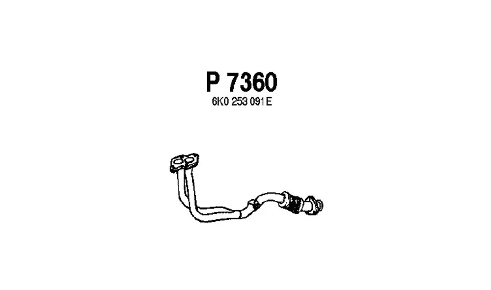 Eksosrør – P7360 – (Fenno) v:3882998 Eksosrør – P7360 – (Fenno) v:3882998