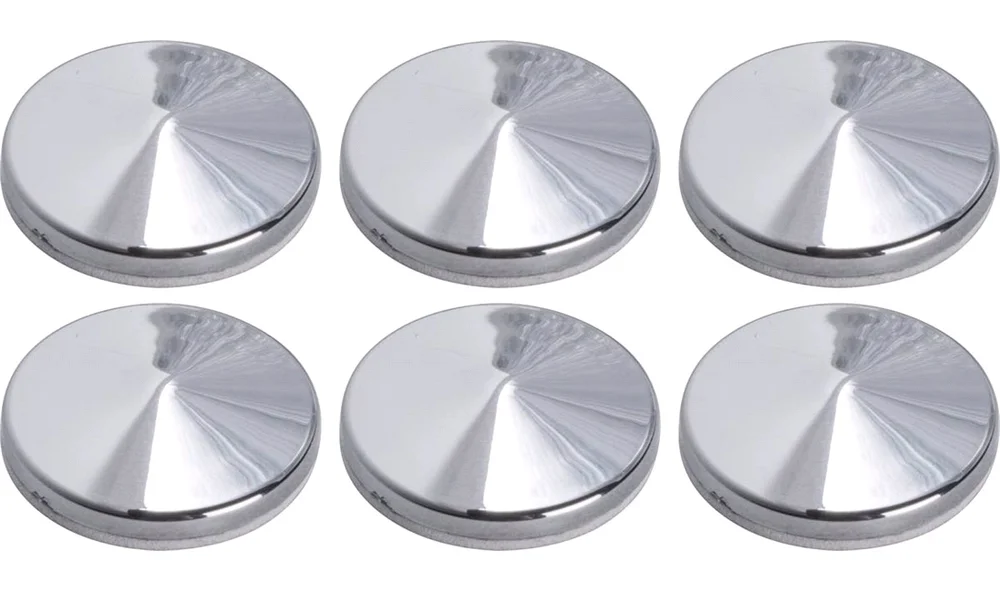 Chrome pynteknapper med tape 6 x 20 mm v:6944788