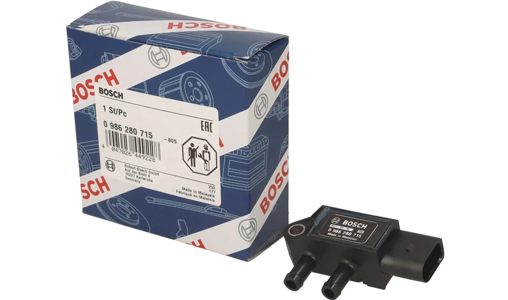 Sensor, Avgasstrykk 0 986 280 715 (BOSCH v:1797520 Sensor, Avgasstrykk 0 986 280 715 (BOSCH v:1797520