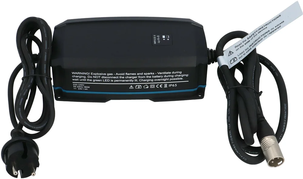 Lader 24V-6A BT IP65 vanntett, 3-bent v:9326430