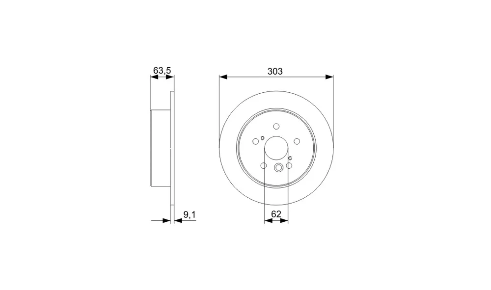 Bremseskive - 0 986 479 C02 - (BOSCH) v:2192015