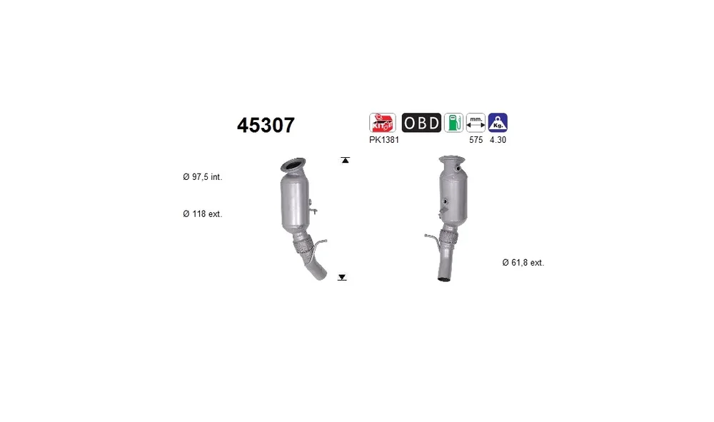 Katalysator – 45307 – (AS) v:6053695 Katalysator – 45307 – (AS) v:6053695