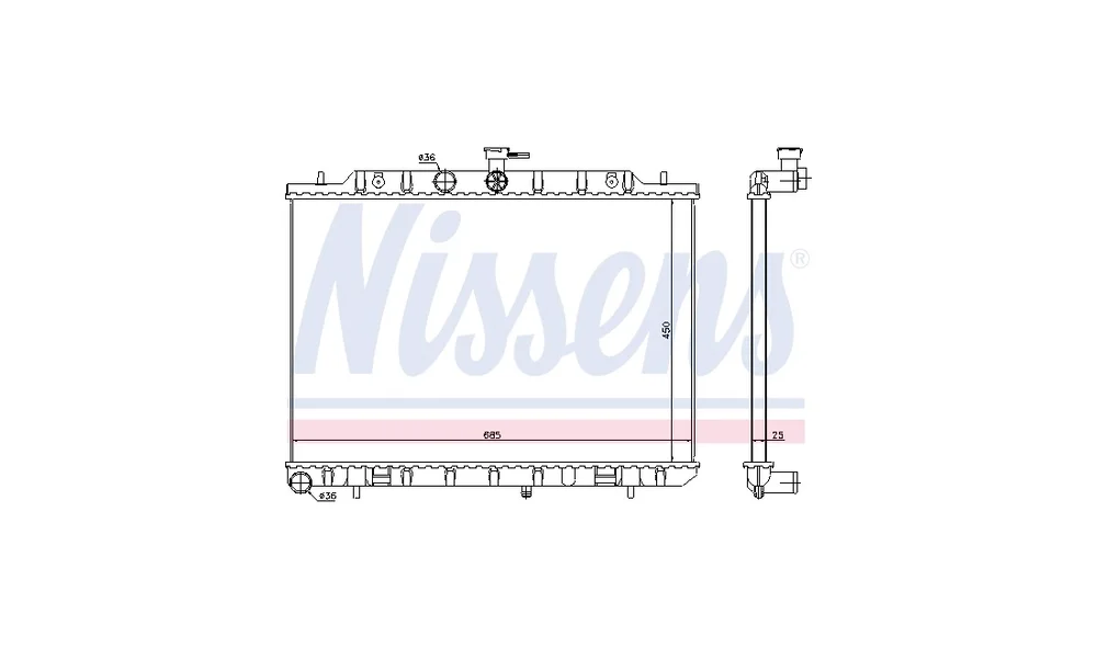 Radiator, Motorkjøling 67366 (Volmano) v:1209291