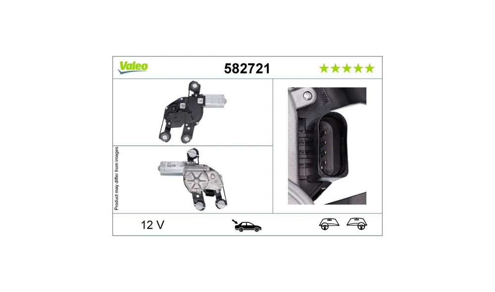 Vindusviskermotor - 582721 - (Valeo) v:7054350