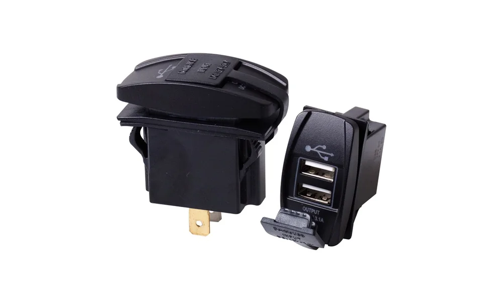 Kontakt med 2stk 3,1Amp usb uttak v:5153987 Kontakt med 2stk 3,1Amp usb uttak v:5153987