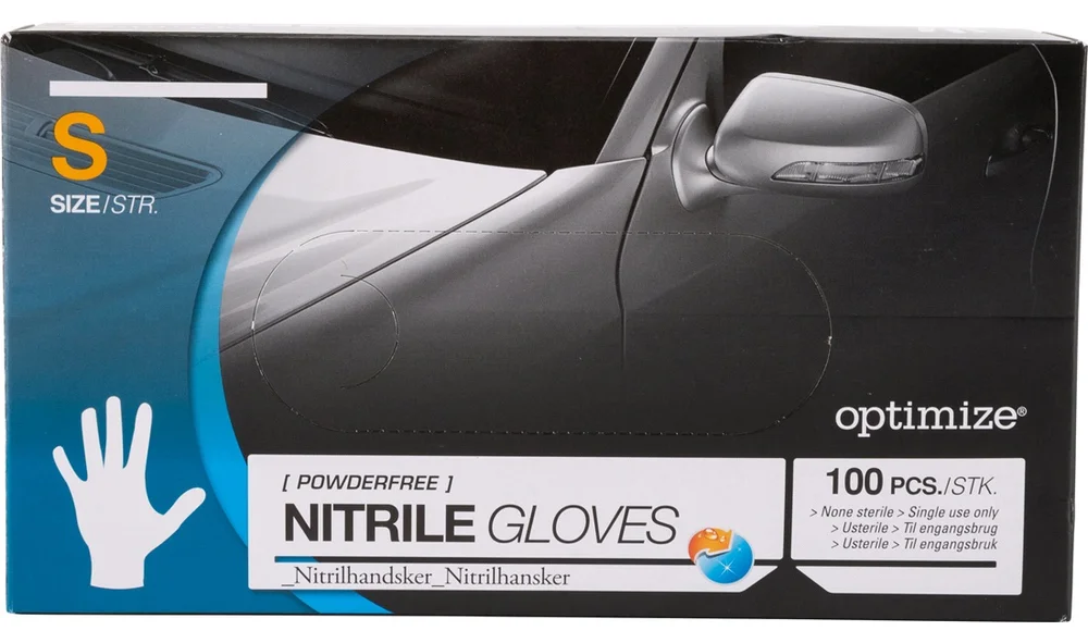 Nitrilhansker pudderfri str S 100stk v:2299623 Nitrilhansker pudderfri str S 100stk v:2299623