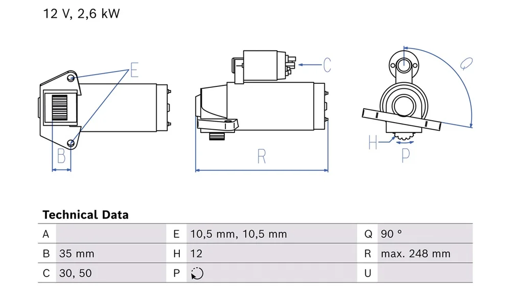 Starter – 0 986 027 230 – (BOSCH) v:284651