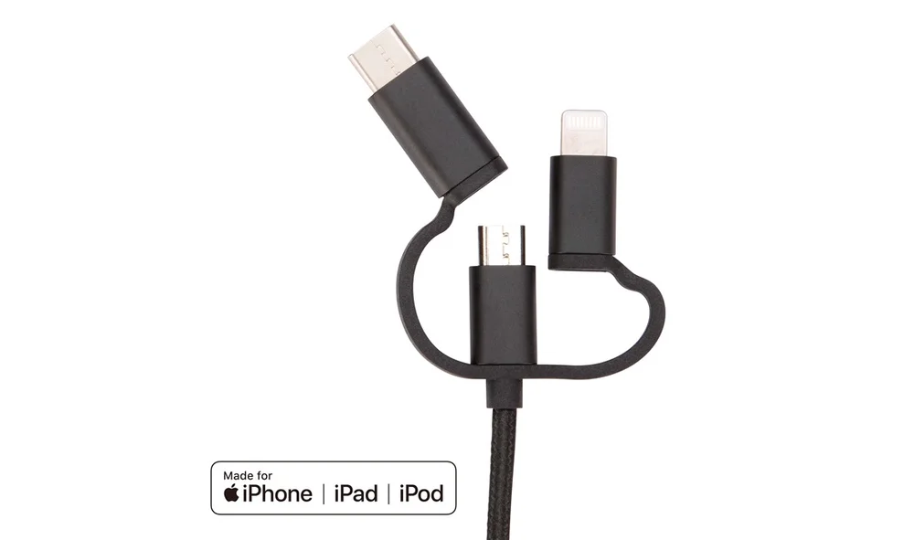 3-i-1 kabel Lightning\/Type C\/Micro-USB v:7253833 3-i-1 kabel Lightning\/Type C\/Micro-USB v:7253833