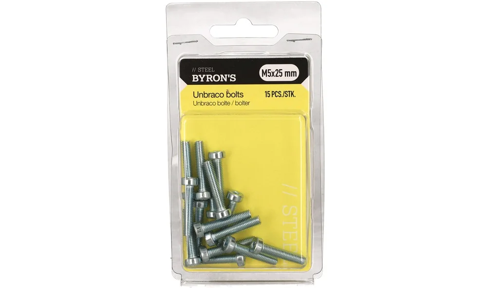 Unbraco bolte 5×25 mm – 15 stk v:1173042