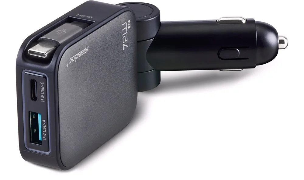 12\/24V Multibiladapter USB-A\/C\/kabel 72W v:9527693