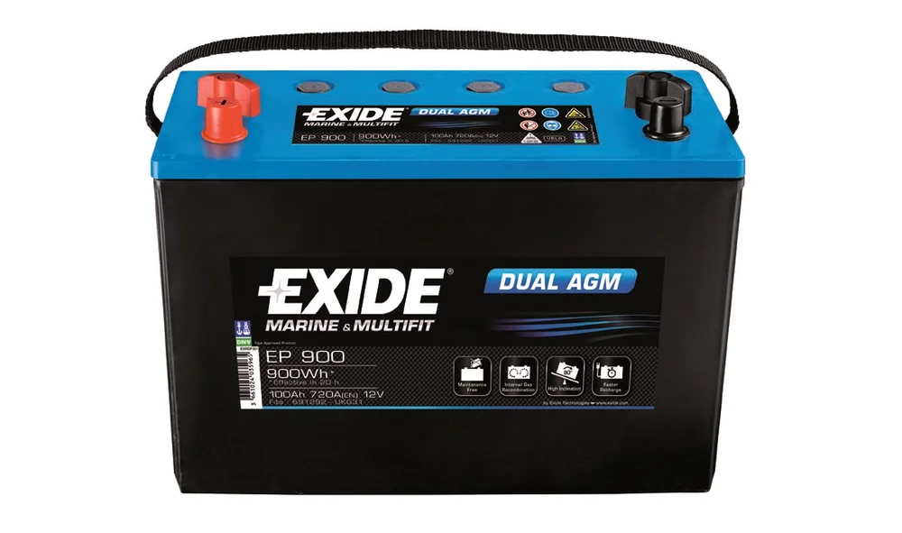 Batteri – EXIDE DUAL AGM v:791650 Batteri – EXIDE DUAL AGM v:791650
