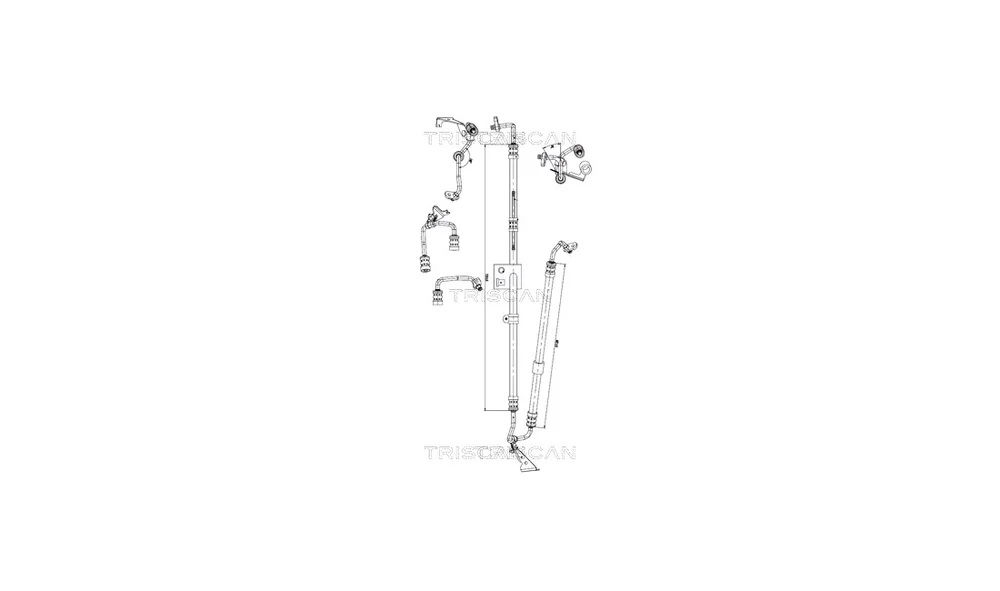 Hydraulikkslange, styring 8516 23012 (Tr v:8864998 Hydraulikkslange, styring 8516 23012 (Tr v:8864998