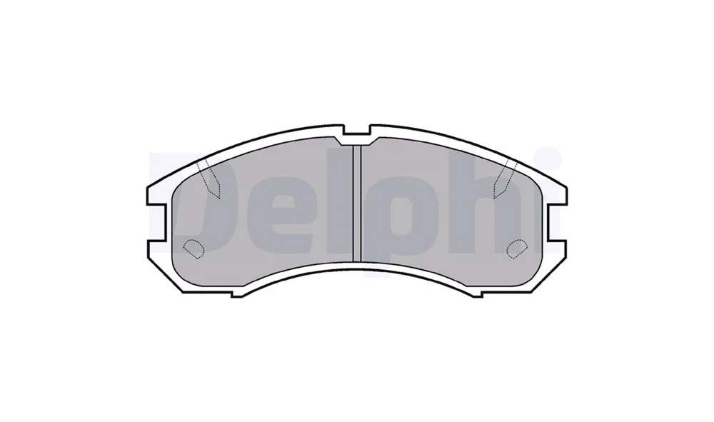 Bremsekloss Sett - LP595 - (Delphi) v:5187003