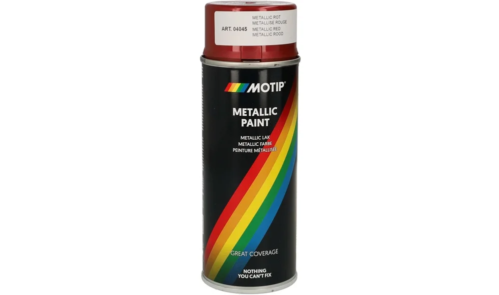 Lakkspray, rød metallic akryl v:9848429